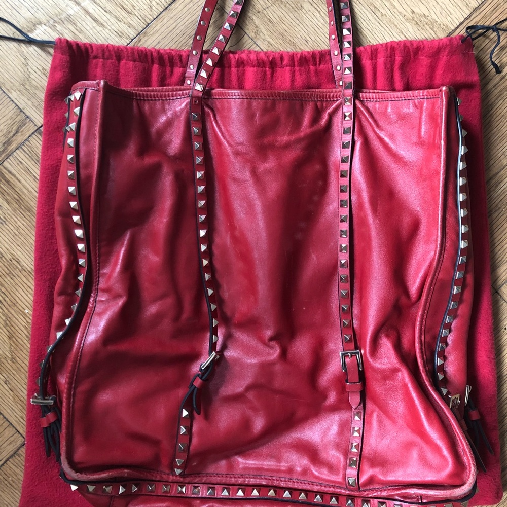 Valentino Rockstud Bag in Red